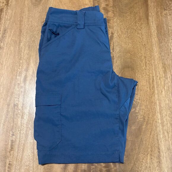 Duluth Trading Women’s Dry on the Fly Cargo Shorts Size 6 Navy Blue 10” Inseam - Picture 3 of 9